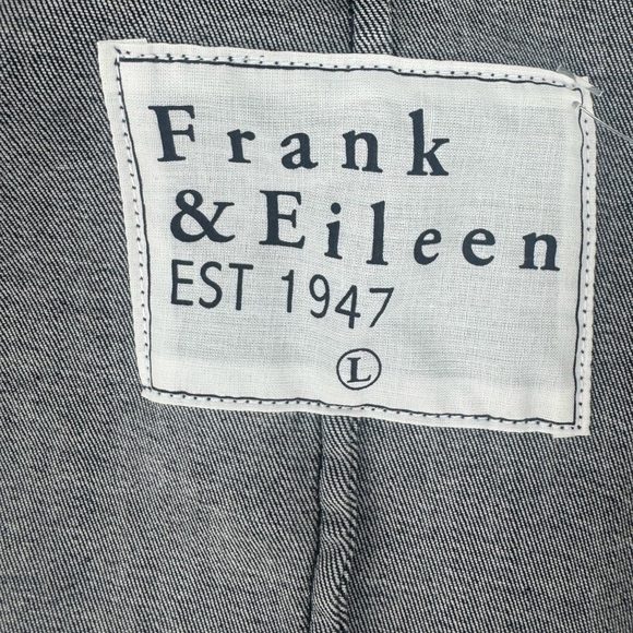 Frank & Eileen Dublin 1991 Wash Blazer Jacket, Grayish Black, Size L, NWT - Picture 11 of 13